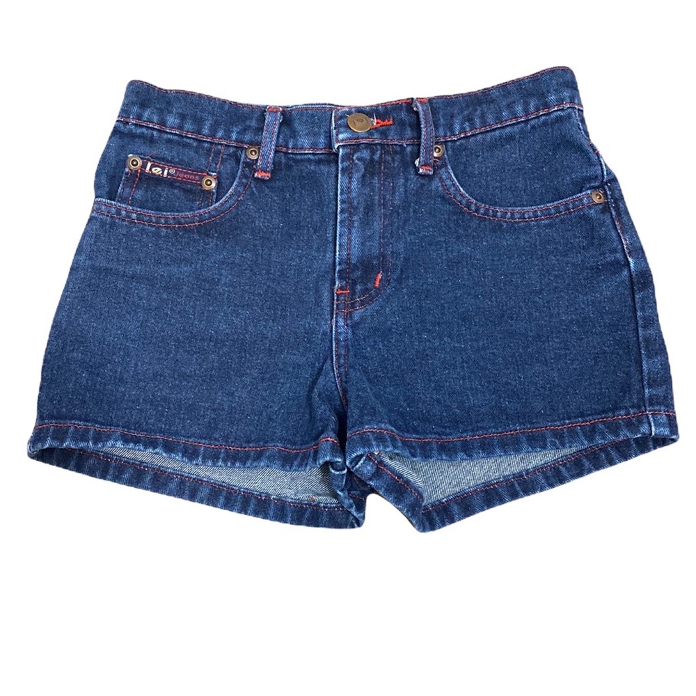 Lei Girls Dark Blue Jean Shorts Size 10